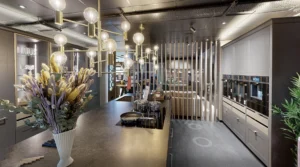 Interior design showroom captured in an EC2XR virtual tour.