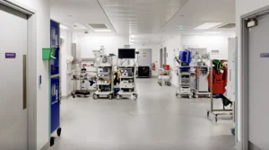 Healthcare clinic interior captured for an EC2XR virtual tour.